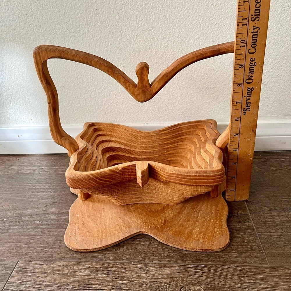 Wooden collapsible Fruit Basket - Picture 3 of 12